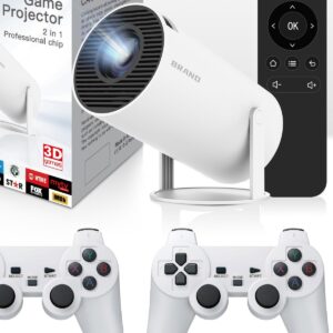Alternative view of MAX300 4K Gaming Projector with Wireless Gamepad